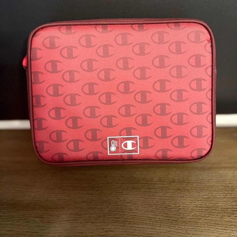 Champion Burgundy and Red Lunch Bag